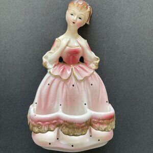Vintage Chadwick Lady in Pink Figural Lipstick Holder